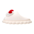 Japan Sanrio Original Mascot Slippers - Hello Kitty : White - 4