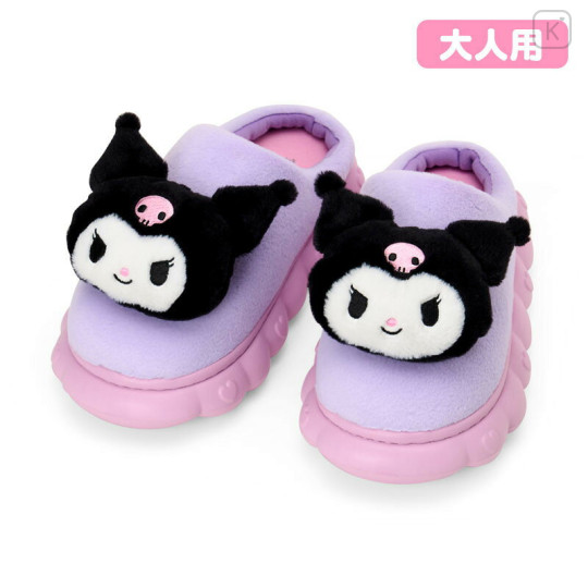 Japan Sanrio Original Mascot Slippers - Kuromi - 1