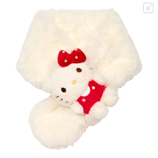 Japan Sanrio Original Kids Scarf with Mascot - Hello Kitty - 1