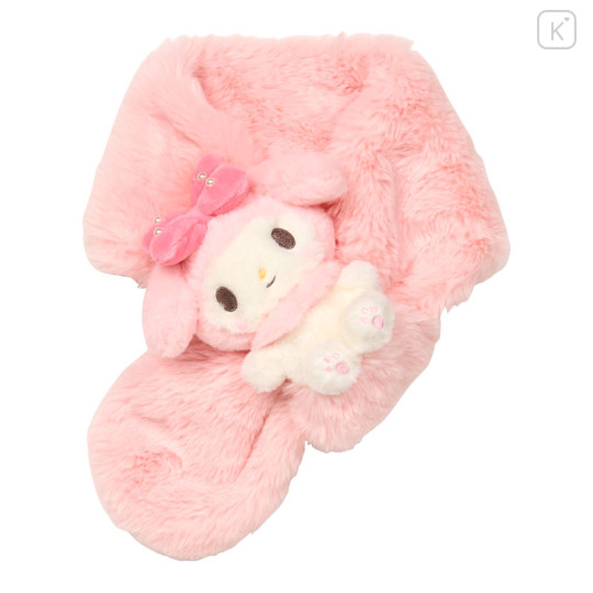 Japan Sanrio Original Kids Scarf with Mascot - My Melody - 1