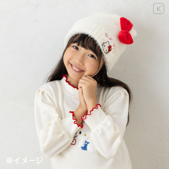 Japan Sanrio Original Kids Knit Hat - Hello Kitty - 3