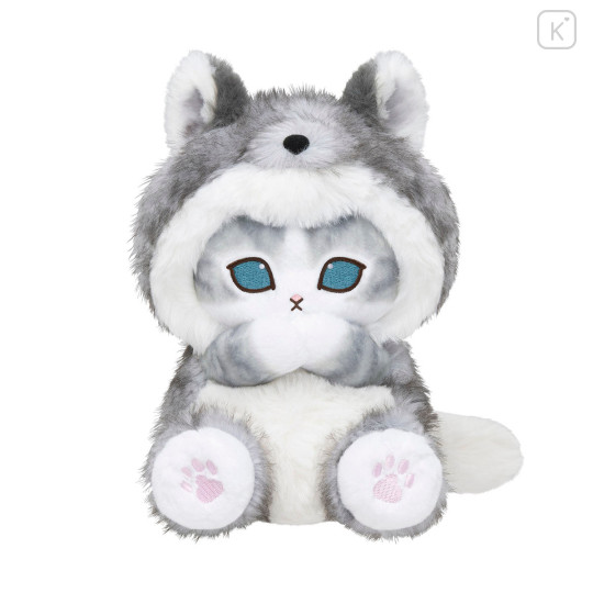Japan Mofusand Sitting Pose Plush Toy - Woodlands Wolf Cat - 4