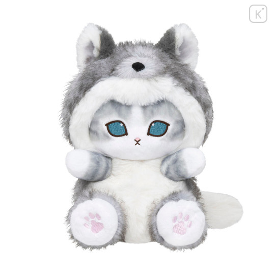 Japan Mofusand Sitting Pose Plush Toy - Woodlands Wolf Cat - 5