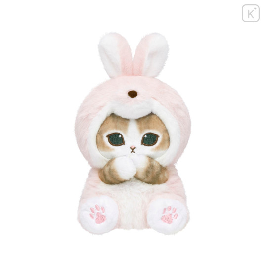 Japan Mofusand Sitting Pose Plush Toy - Woodlands Rabbit Cat - 3