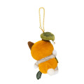 Japan Mofusand Fluffy Mascot Holder - Woodlands Fox Cat and Leaf Flying - 6