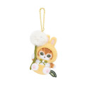Japan Mofusand Fluffy Mascot Holder - Woodlands Rabbit Cat and Cotton Fluff Flying - 5