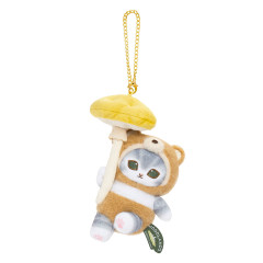 Japan Mofusand Fluffy Mascot Holder - Woodlands Bear Cat and Bear Flying