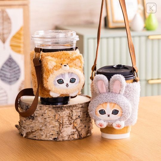 Japan Mofusand Drink Holder - Woodlands Fox Cat - 2