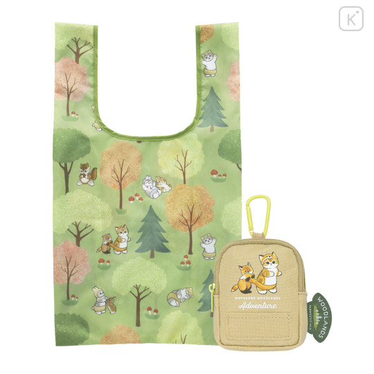 Japan Mofusand Eco Bag in Mini Backpack Pouch - Woodlands Forest - 1