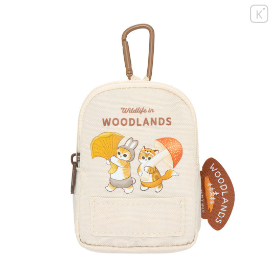 Japan Mofusand Eco Bag in Mini Backpack Pouch - Woodlands Leaf - 4