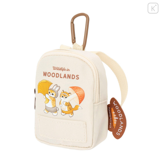 Japan Mofusand Eco Bag in Mini Backpack Pouch - Woodlands Leaf - 5