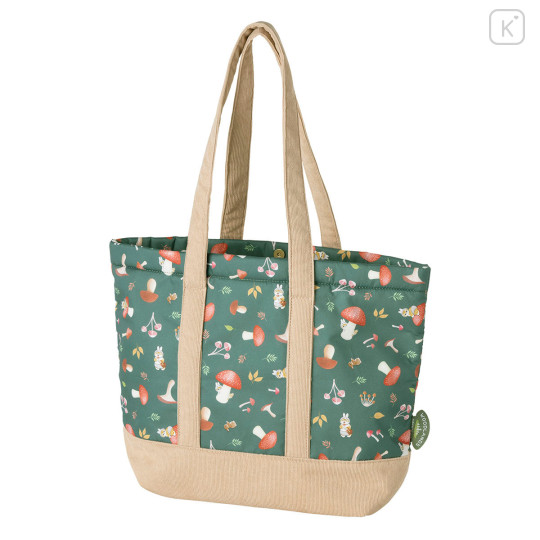 Japan Mofusand Large Tote Bag with Gusset - Woodlands Mushroom and Bunny Cat - 4