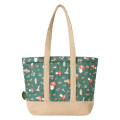 Japan Mofusand Large Tote Bag with Gusset - Woodlands Mushroom and Bunny Cat - 5
