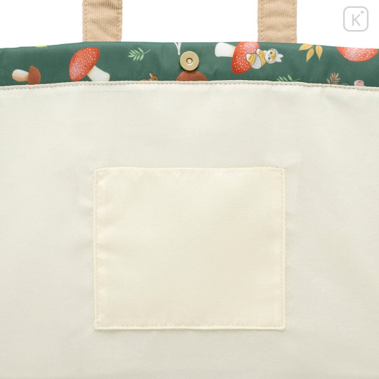 Japan Mofusand Large Tote Bag with Gusset - Woodlands Mushroom and Bunny Cat - 6