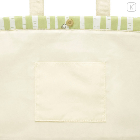 Japan Mofusand Large Tote Bag with Gusset - Woodlands Tree-Climbing Bear Cat - 6