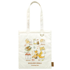 Japan Mofusand Flat Tote Bag - Woodlands Picture Book