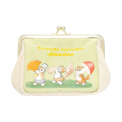 Japan Mofusand Gusseted Clasp Pouch - Woodlands