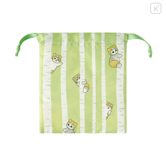 Japan Mofusand Drawstring Bag - Woodlands Tree-Climbing Bear Cat - 4