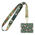 Japan Mofusand Neck Strap & Card Holder Set - Woodlands Fox Cat - 5