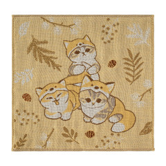 Japan Mofusand Jacquard Gauze Hand Towel - Woodlands Fox Cat