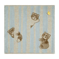 Japan Mofusand Jacquard Gauze Hand Towel - Woodlands Bear Cat - 1