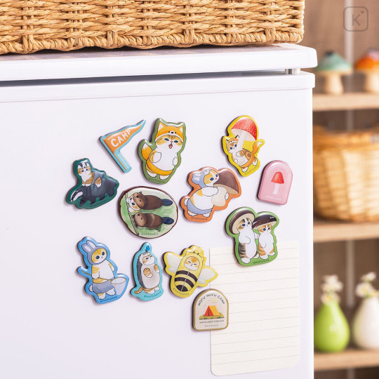 Japan Mofusand Souvenir Mini Magnet Set - Woodlands Mushroom - 3