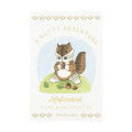 Japan Mofusand Foil Stamped Sticker - Woodlands Squirrel eating an acorn - 1