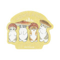 Japan Mofusand Foil Stamped Sticker - Woodlands Mushroom Cat - 1