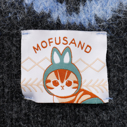 Japan Mofusand Cat Ear Knit Cap - Woodlands Nordic Charcoal - 7