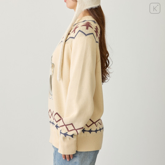 Japan Mofusand Sweater (M) - Woodlands Racoon Natural - 6