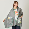 Japan Mofusand Blanket Stole - Woodlands Birds Gray - 3