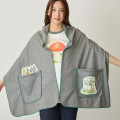 Japan Mofusand Blanket Stole - Woodlands Birds Gray - 4