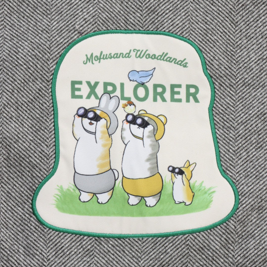 Japan Mofusand Blanket Stole - Woodlands Birds Gray - 7