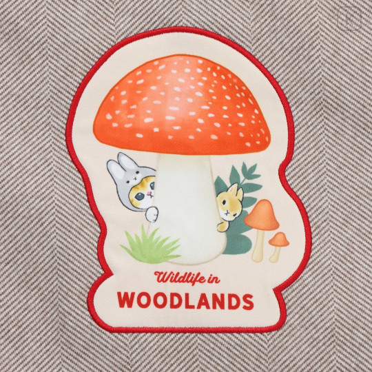 Japan Mofusand Blanket Stole - Woodlands Mushroom Beige - 7