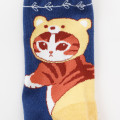 Japan Mofusand Socks - Woodlands Black Navy - 4