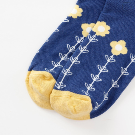 Japan Mofusand Socks - Woodlands Black Navy - 6