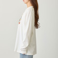 Japan Mofusand Long-Sleeve T-Shirt (M) - Woodlands Meadow Friends White - 6