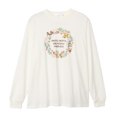Japan Mofusand Long-Sleeve T-Shirt (L) - Woodlands Meadow Friends White