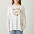 Japan Mofusand Long-Sleeve T-Shirt (XL) - Woodlands Meadow Friends White - 5