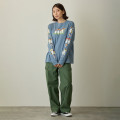 Japan Mofusand Long-Sleeve T-Shirt (M) - Woodlands Mushroom Sax Blue - 4