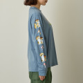 Japan Mofusand Long-Sleeve T-Shirt (L) - Woodlands Mushroom Sax Blue - 7