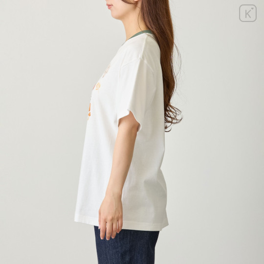 Japan Mofusand T-Shirt (L) - Woodlands Bunny Cat White - 6