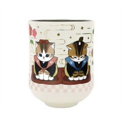 Japan Mofusand Vacuum Double-Walled Teacup - Congratulations Cat