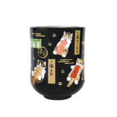 Japan Mofusand Vacuum Double-Walled Teacup - Sushi Cat