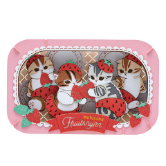 Japan Mofusand Paper Theater Craft Kit - Strawberry Cat