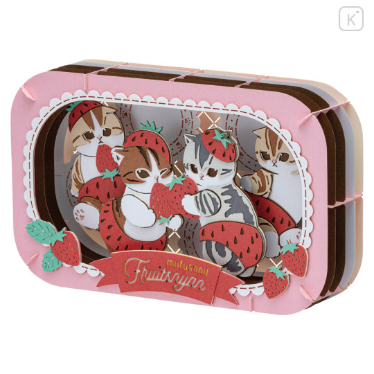 Japan Mofusand Paper Theater Craft Kit - Strawberry Cat - 2