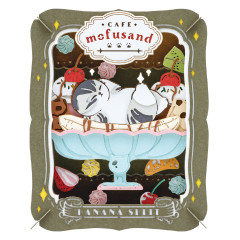 Japan Mofusand Paper Theater Craft Kit - Retro Cafe