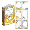 Japan Mofusand Hibiya Kadan Flip Memo Pad - Flora Cat Summer - 1