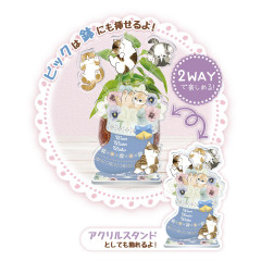Japan Mofusand Hibiya Kadan 2way Pickrill Stand - Winter Cat