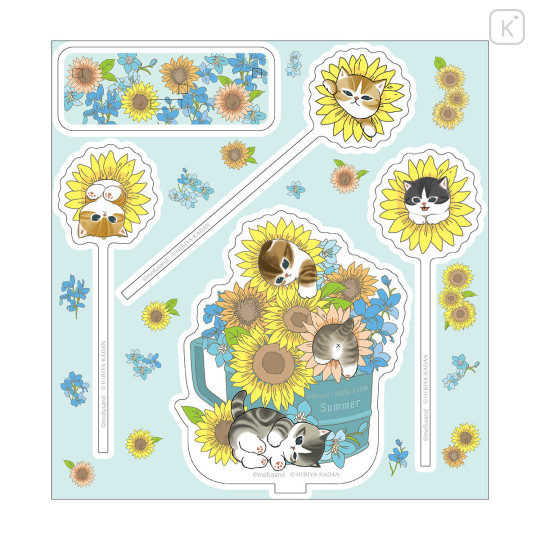 Japan Mofusand Hibiya Kadan 2way Pickrill Stand - Summer Cat - 2